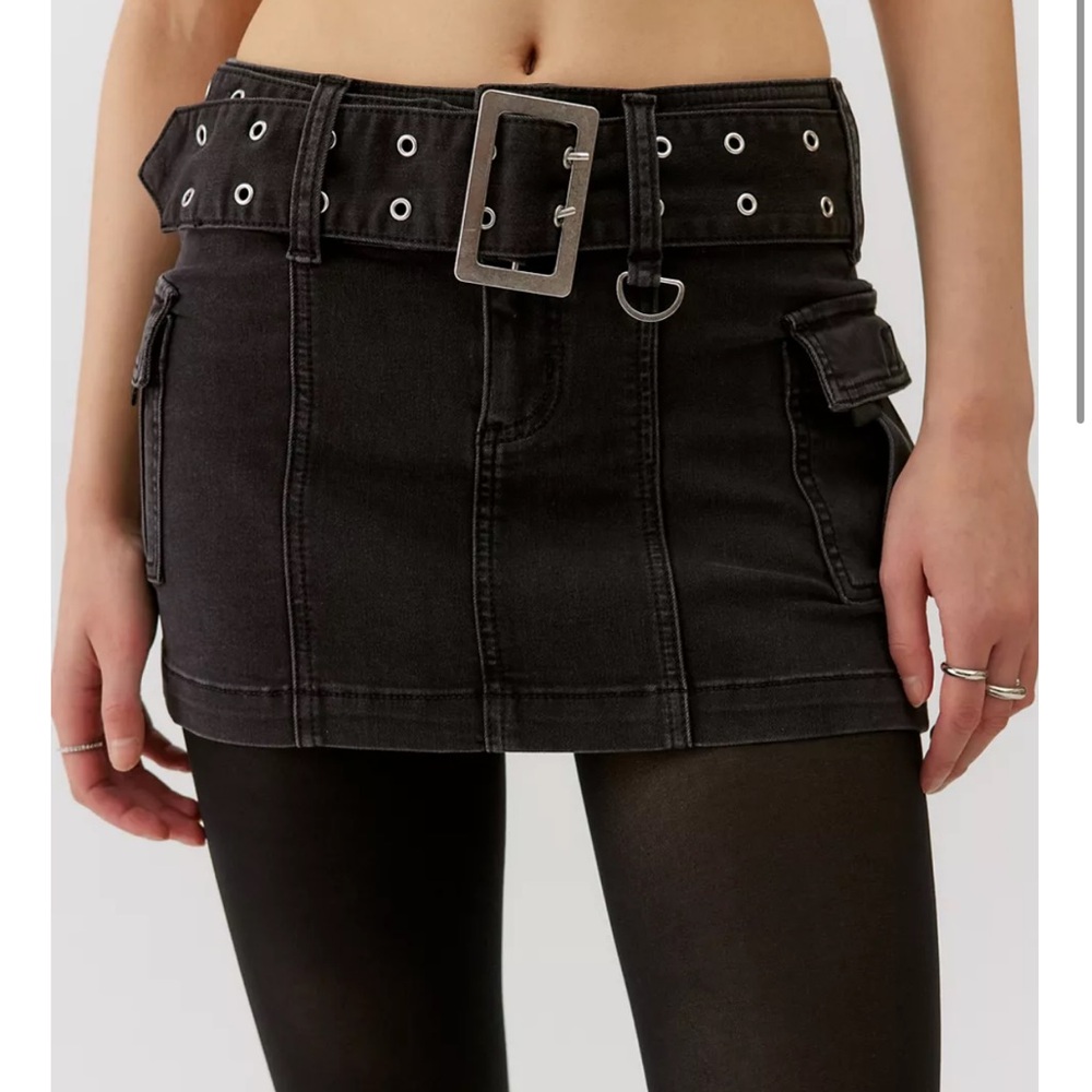 Urban outfitters Joan Belted Micro Mini Skirt
